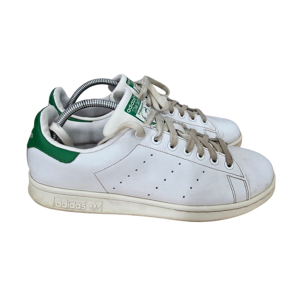 Adidas Stan Smith Sneakers Men 9.5 White Green Leather Tennis Athleisure M20324